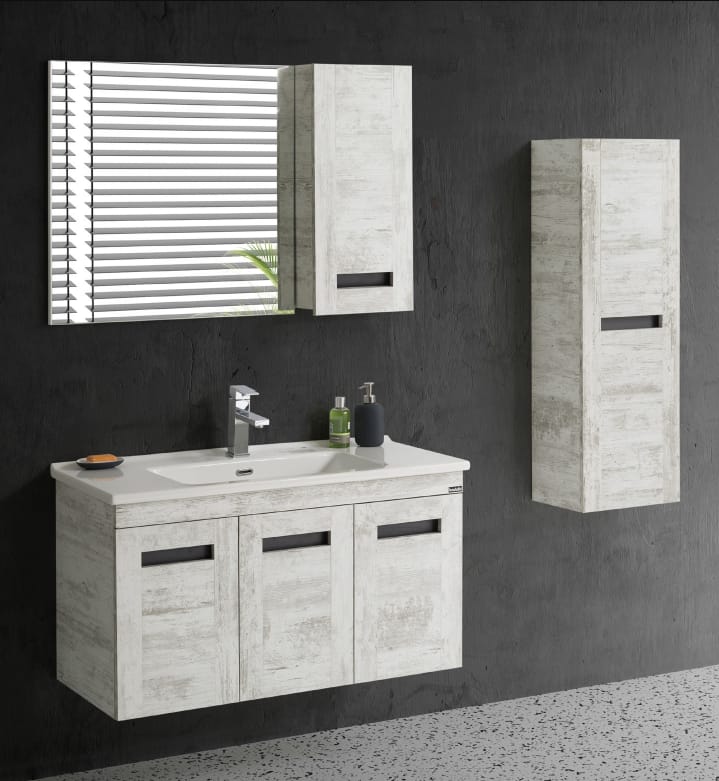 Lake boyalı Banyo dolapları resimleri